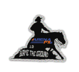 #blametheground Die Cut Sticker